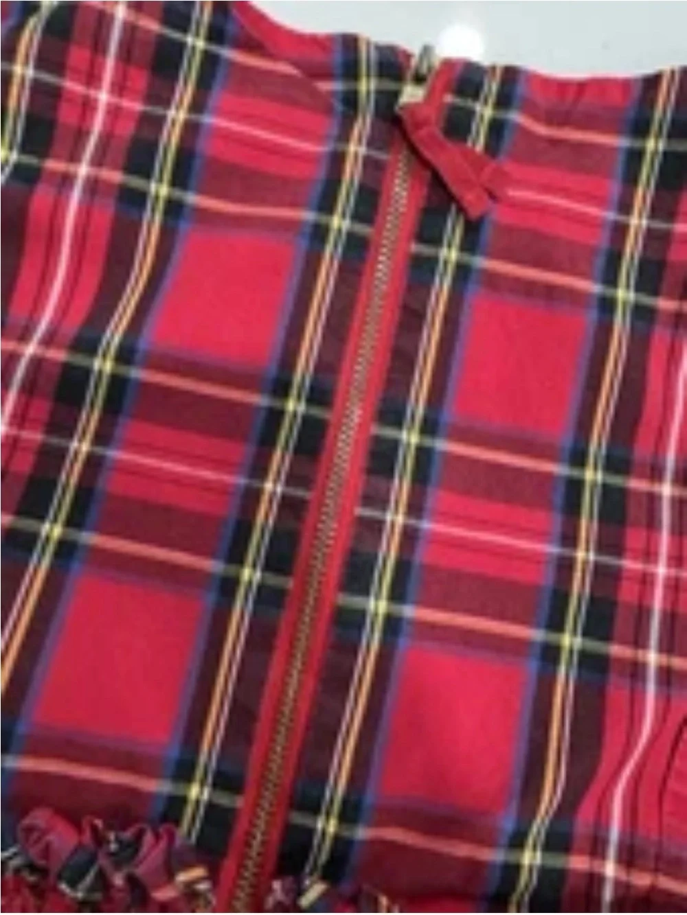Crewcuts J.Crew Girls Size 3 Red Tartan Plaid Cotton Holiday Christmas Dress